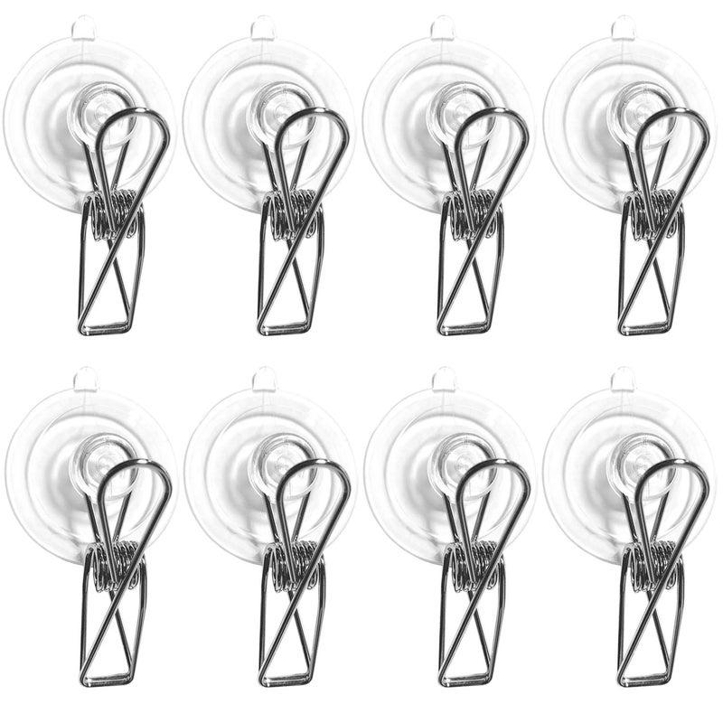 JZMYXA Suction Cup Clip, Sucker Diameter 45mm,8 Pack - Image 1